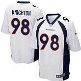Nike Men & Women & Youth Broncos #98 Knighton White Team Color Game Jersey,baseball caps,new era cap wholesale,wholesale hats
